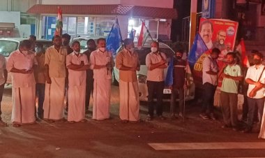 സെക്രട്ടേറിയറ്റ് മാർച്ചിൽ സംഘർഷം: യൂത്ത് കോൺഗ്രസ് പ്രവർത്തകർ പ്രതിഷേധ പ്രകടനവും യോഗവും നടത്തി