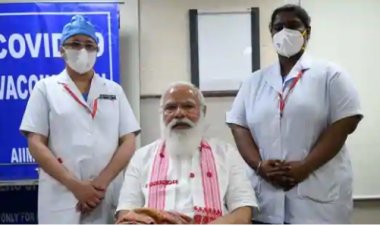 പ്രധാനമന്ത്രി കോവിഡ് വാക്‌സിന്‍ സ്വീകരിച്ചു,മുതിര്‍ന്ന പൗരന്മാര്‍ക്കുള്ള കോവിഡ് വാക്‌സിന്‍ ഇന്നുമുതൽ