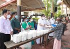 തൃശൂർ കോർപറേഷന്റെ സമൂഹ അടുക്കളയിലേക്കു ഭക്ഷണ വിതരണം നടത്തി